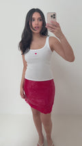 Rey Sequins Mini Skirt - Pink