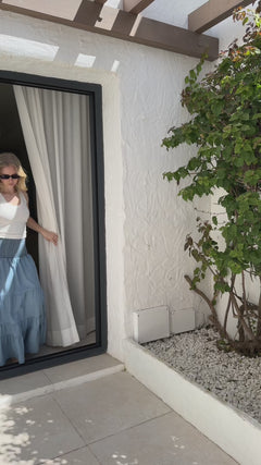 Vendla Denim Maxi Skirt - Blue