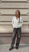 Selina Captain Wool Cardigan - Off White