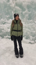 Emily Down Belt Jacket - Green