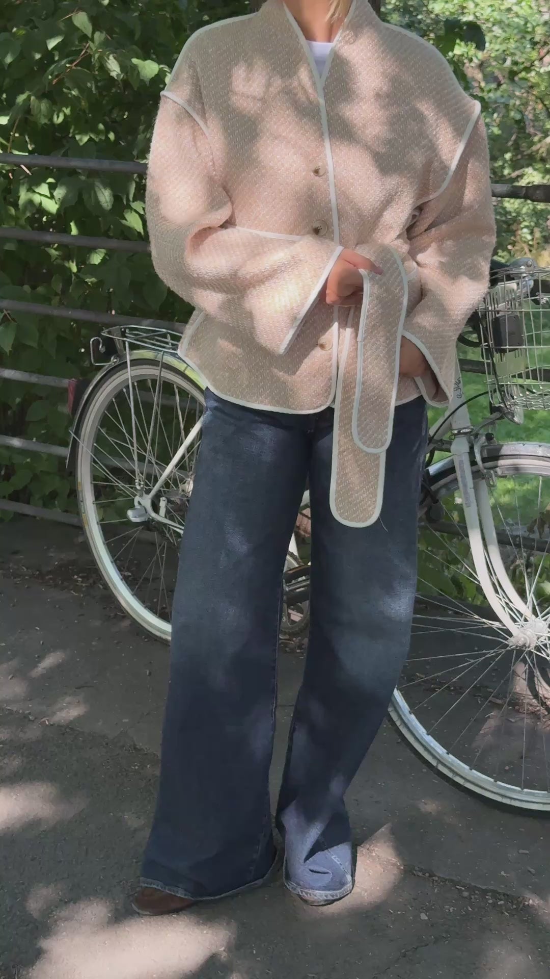 Estelle Tweed Jacket - Sand