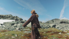 Fure Fluffy Cardigan - Dark Brown