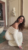 Turn Up Dress - Cream