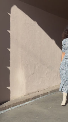 Fabienne Dress - Empire Blue