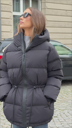 Pernille Down Puffer Jacket - Black