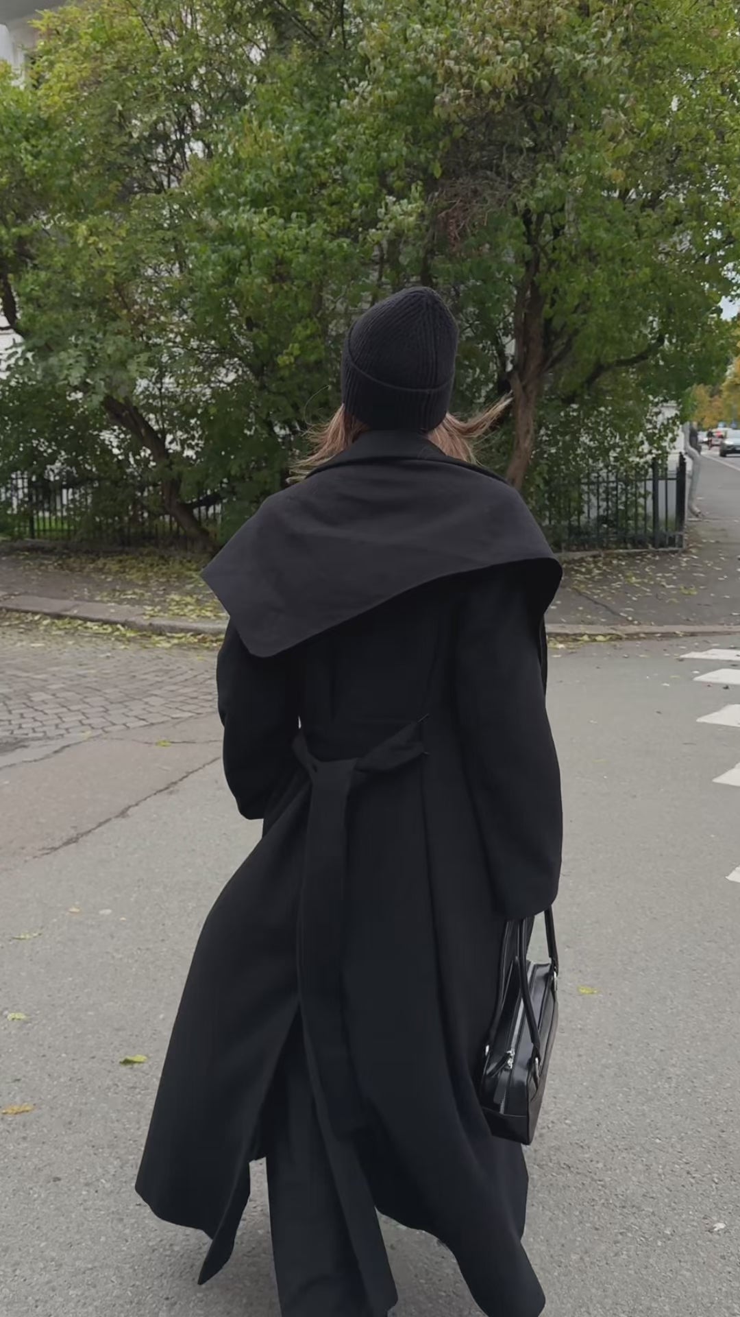 Charlotta Cashmere Coat - Black