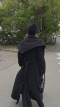 Charlotta Cashmere Coat - Black
