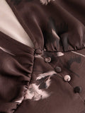 N-Lilith Ls Top - Dena Burgundy Print