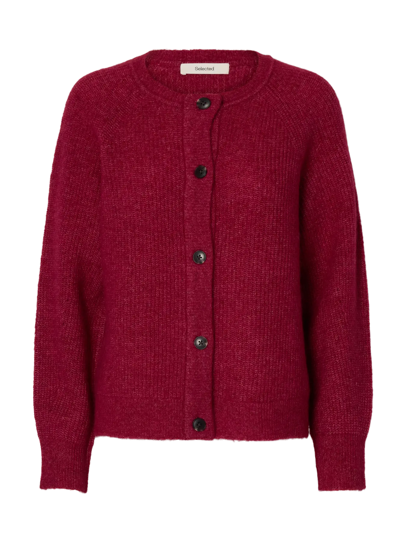 Lulu Ls Knit Short Cardigan - Anemone Melange