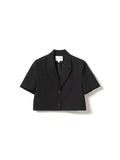 N-Leanne Crop Blazer - Black