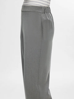 Emma-Tara Mw Wide Pant - Medium Grey Melange