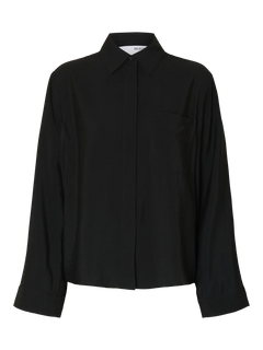 Amara Ls Relaxed Shirt - Black