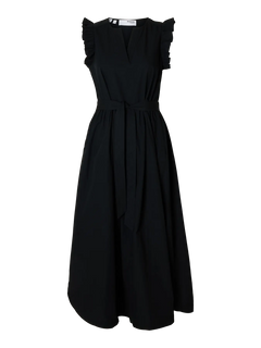 Blair-Ida Sl Long Dress B - Black