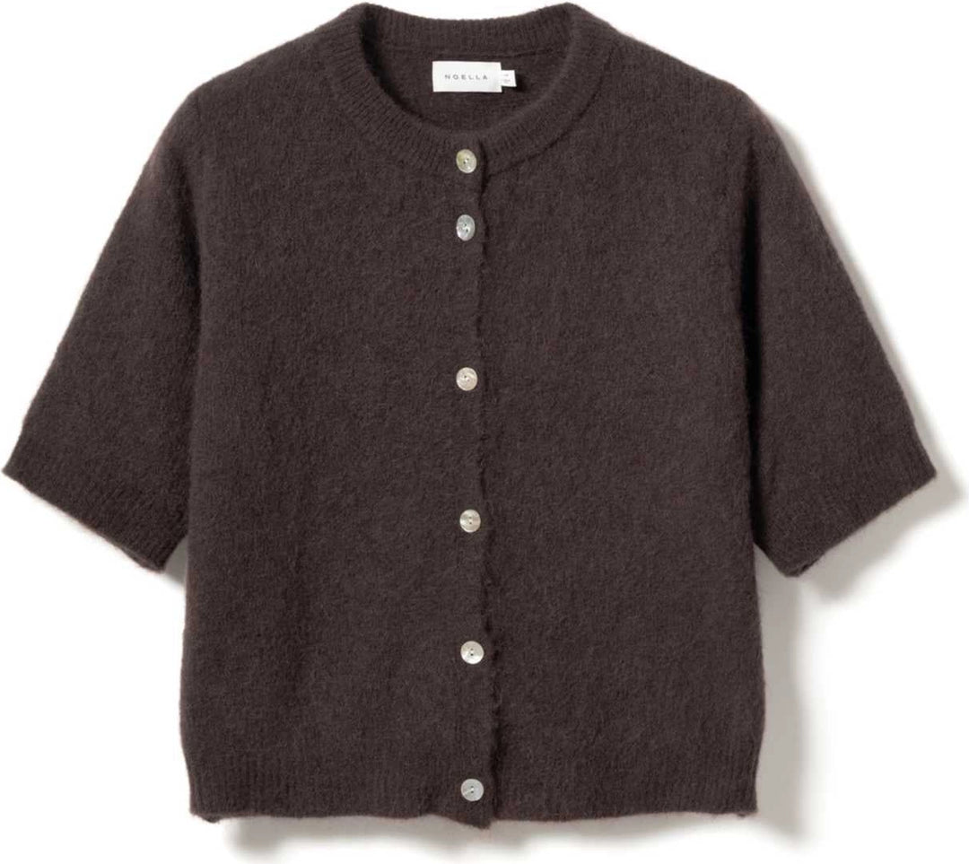 Kae Ss Knit Cardigan - Chocolate