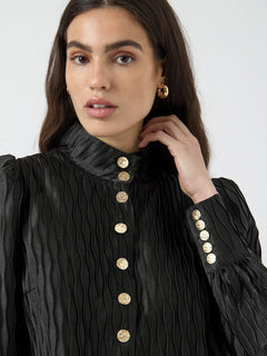 Yasripple Ls Shirt S. - Black
