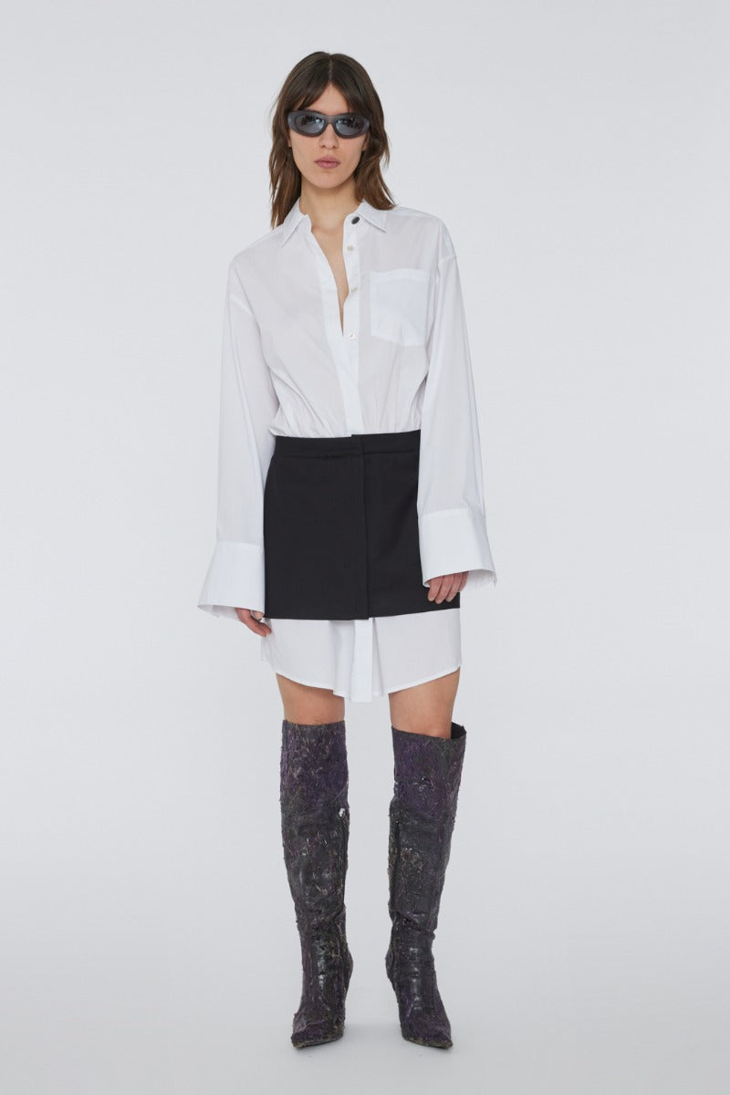 Layered Suiting Dress - Black Layered Suiting Dress - Black