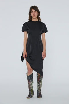 Midi Knot Dress - Black