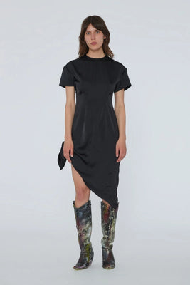 Midi Knot Dress - Black