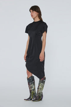 Midi Knot Dress - Black