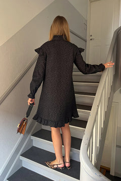 Reno Ruby Ruffle Dress - Black