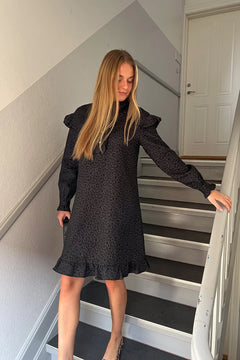 Reno Ruby Ruffle Dress - Black
