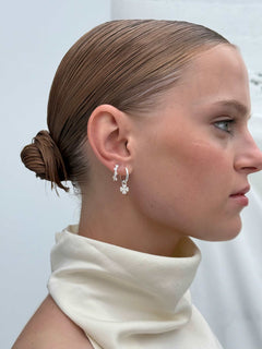 Medium Hoops - Silver