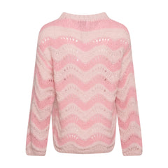 Panama Knit Jumper - Rose/Cream