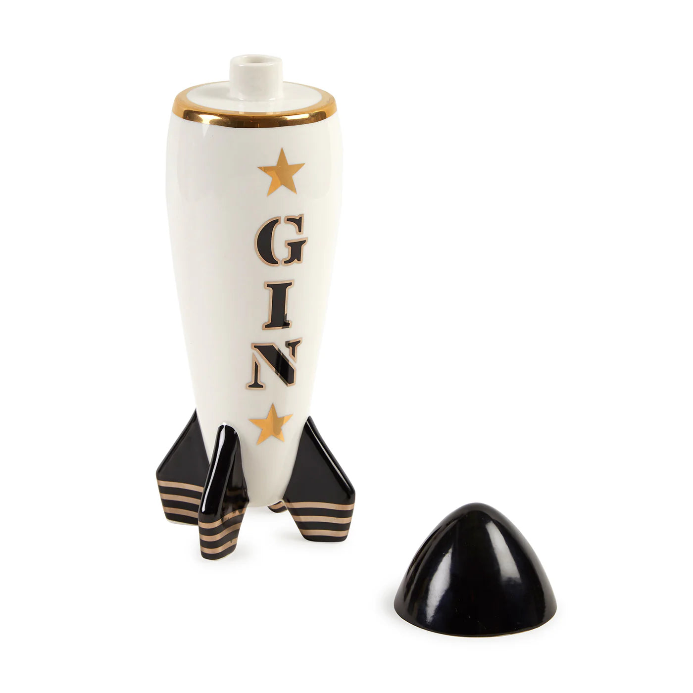 Rocket Decanter Gin - White