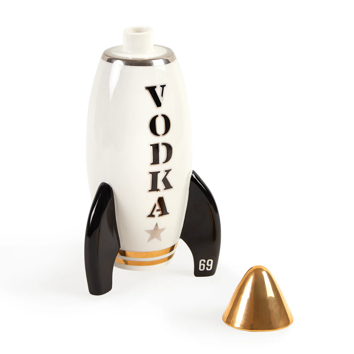 Rocket Decanter Vodka - White