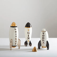 Rocket Decanter Gin - White