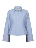 Rosa Mini Stripe Shirt - Blue