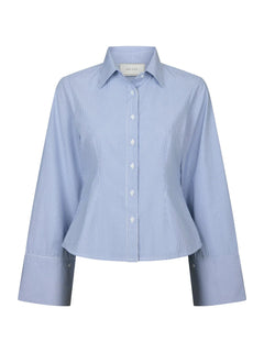 Rosa Mini Stripe Shirt - Blue