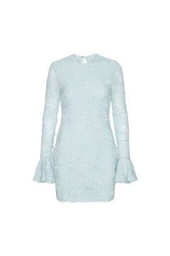 Mesh Frill Mini Dress - Plein Air