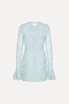 Mesh Frill Mini Dress - Plein Air