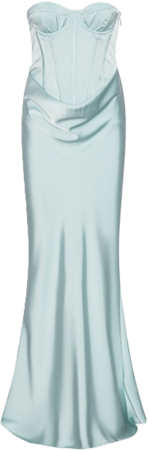 Satin Corset Maxi Dress - Plein Air