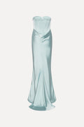 Satin Corset Maxi Dress - Plein Air