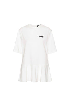 Peplum T-Shirt - Bright White