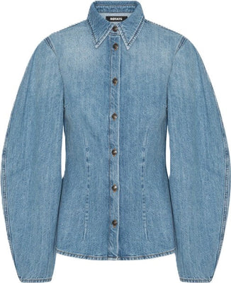 Denim Fitted Shirt - Ljusblå Denim