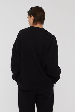 Sweat Crewneck With Logo - Black