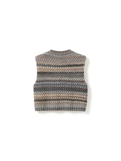 Gio Knit Vest - Light Grey Mix