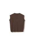 N-Leatrice Knit Vest - Dark Brown