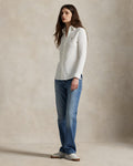 Slim Fit Knit Cotton Oxford Shirt - White