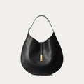 Polo Id Calfskin Large Shoulder Bag - Black