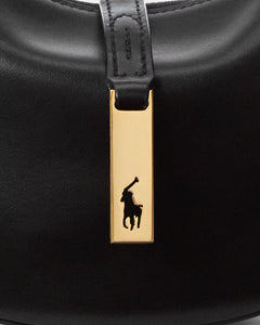 Polo Id Calfskin Mini Shoulder Bag - Black