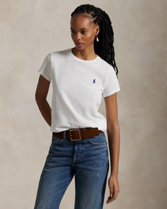 Cotton Jersey Crewneck T-Shirt - White