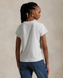 Cotton Jersey Crewneck T-Shirt - White