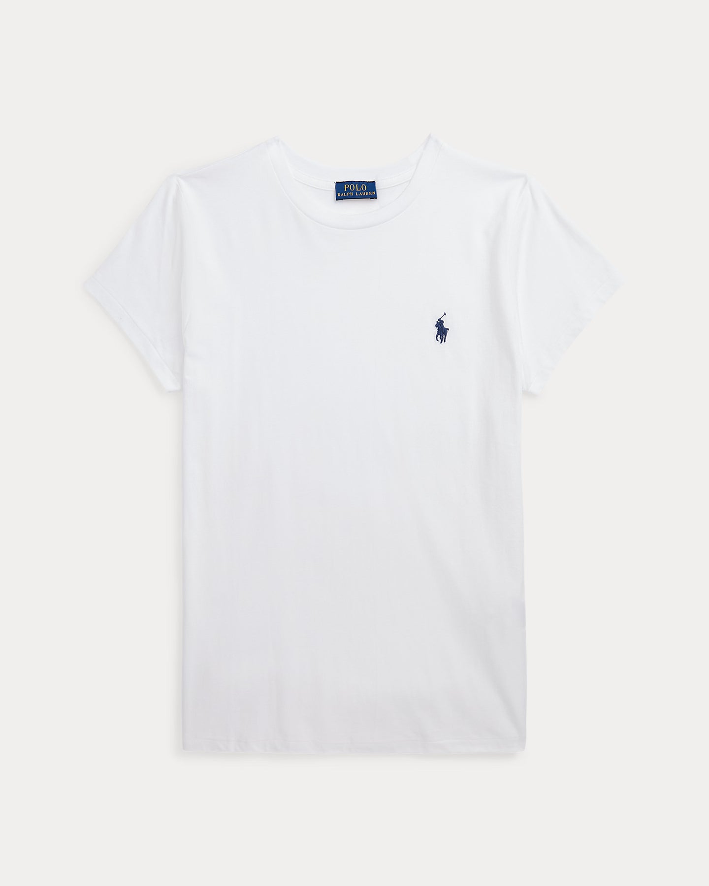 Cotton Jersey Crewneck T-Shirt - White