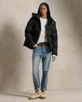 Water-Repellent Quilted Down Jacket - Polo Black