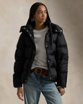 Water-Repellent Quilted Down Jacket - Polo Black