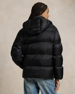 Water-Repellent Quilted Down Jacket - Polo Black